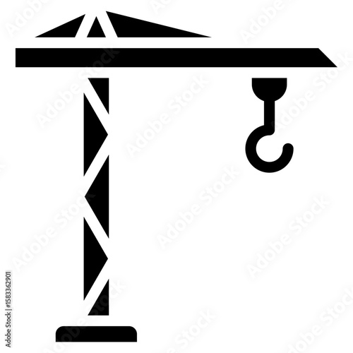 Crane  Icon Element For Design