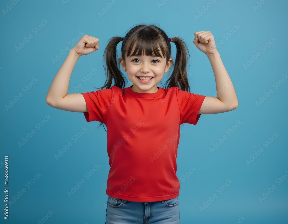 little girl happy and proud little girl happy and proud