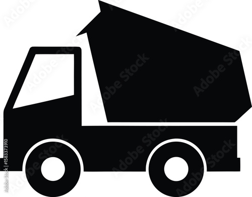 Delivery truck icon vector illustration for transport and shipping