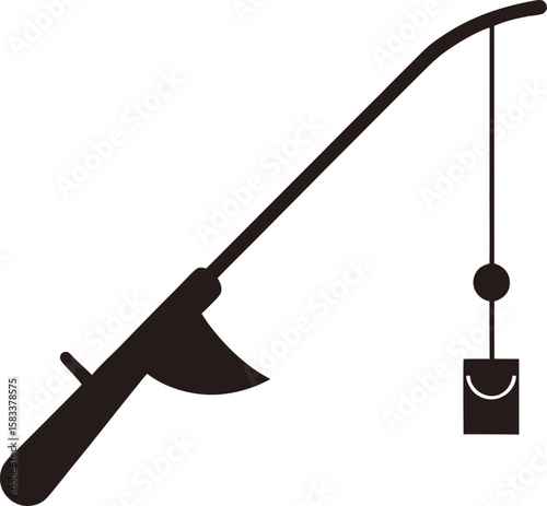 Vector illustration of a metal syringe with needle isolated on white background