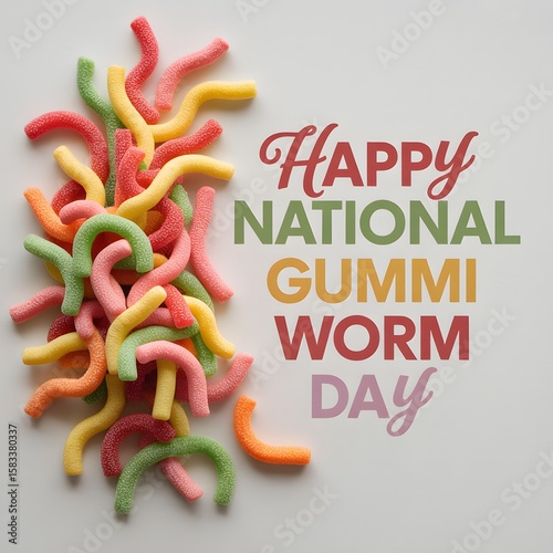 National Gummi Worm Day ideal for National Gummi Worm Day celebration.