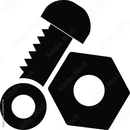 Black and white vector illustration of a bicycle icon symbol for web and business