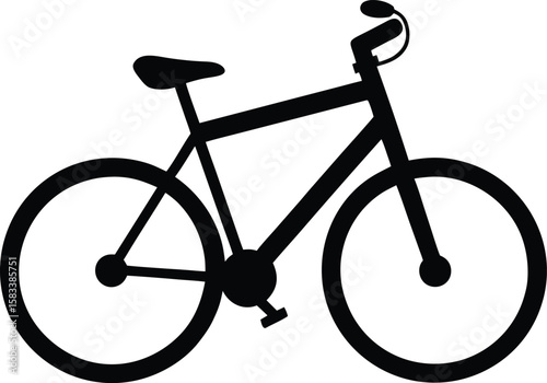 Vintage bicycle isolated on a white background, perfect for sport and transportation illustrations