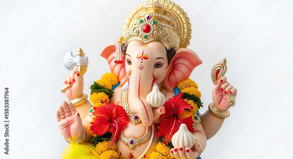 illustration of Lord Ganpati for Ganesh Chaturthi festival of India, Ganesh chaturthi for greeting,card, poster background. illustration of Lord Ganpati for Ganesh Chaturthi festival of India, Ganesh chaturthi for greeting,card, poster background.