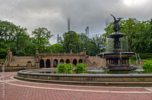 Canvas Print Bethesda Terrace and Fountain