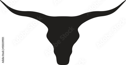 Bull head logo icon Vector illustration, on a white background, SVG