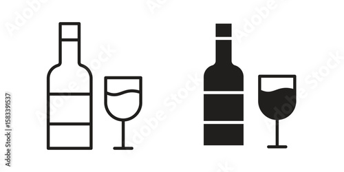 Vodka icon vector illustration. Flat design. Graphic design vector symbols.