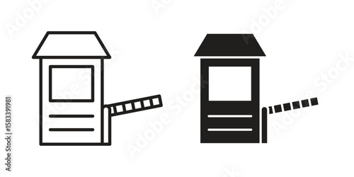 Toll road icon vector illustration. Flat design. Graphic design vector symbols.
