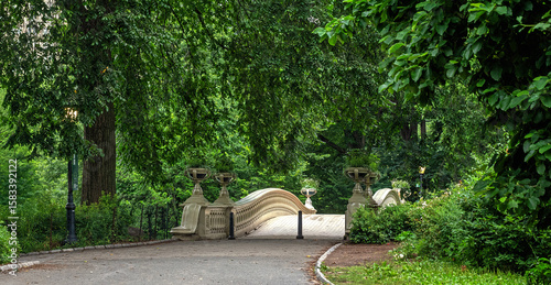 Fototapeta Naklejka Na Ścianę i Meble -  Bow bridge in early summer