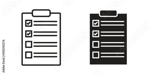 Survey icon vector illustration. Flat design. Graphic design vector symbols.