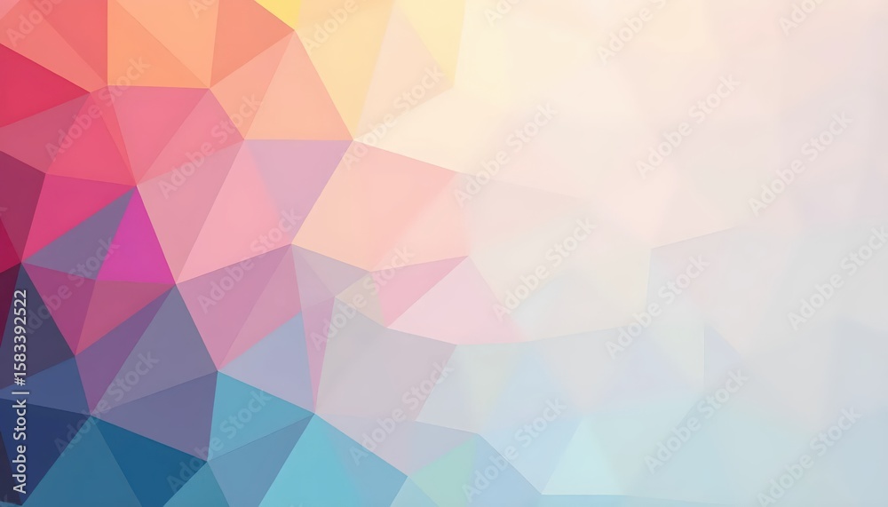 Fototapeta premium Minimal futuristic composition with radiant gradient geometry surrounding center