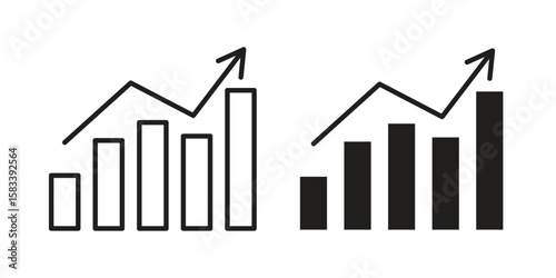 Stagflation icon vector illustration. Flat design. Graphic design vector symbols.