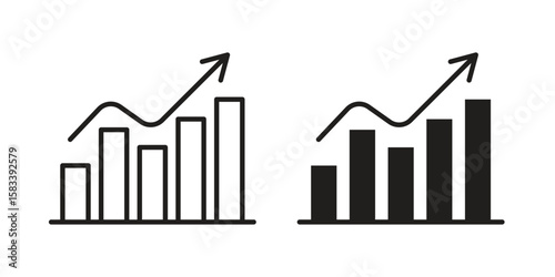 Stagflation icon vector illustration. Flat design. Graphic design vector symbols.
