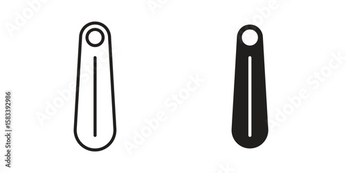 Shoehorn icon vector illustration. Flat design. Graphic design vector symbols.