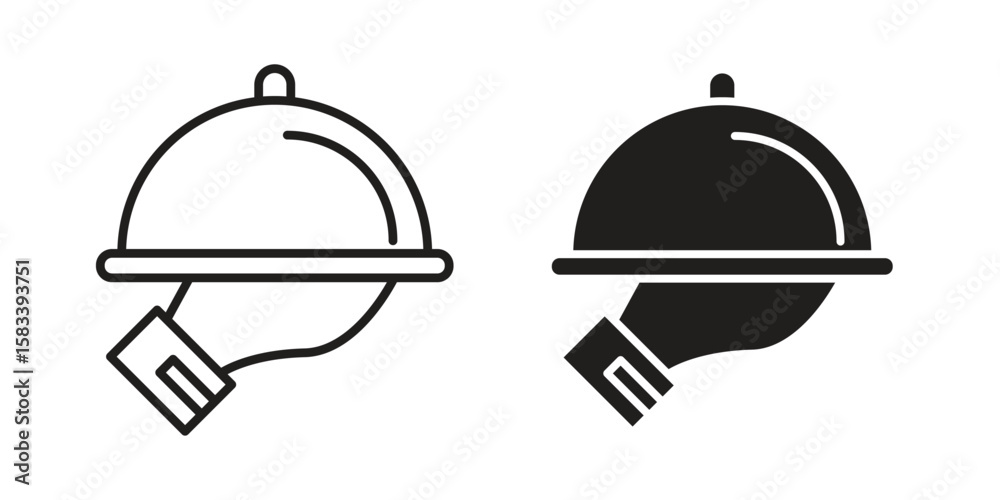 Fototapeta premium Restaurant Tray icon vector illustration. Flat design. Graphic design vector symbols.