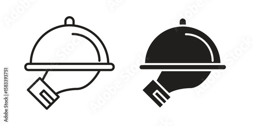 Restaurant Tray icon vector illustration. Flat design. Graphic design vector symbols.
