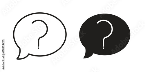 Question icon vector illustration. Flat design. Graphic design vector symbols.