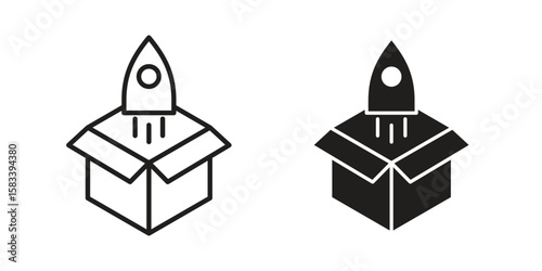 Product release icon vector illustration. Flat design. Graphic design vector symbols.
