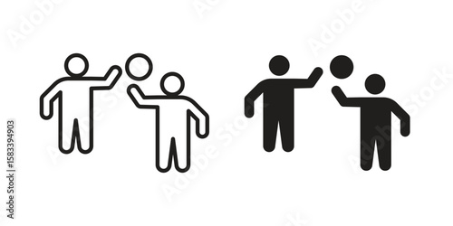 People playing Ball icon vector illustration. Flat design. Graphic design vector symbols.
