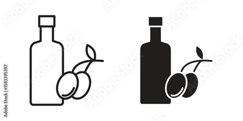 Olive oil icon vector illustration. Flat design. Graphic design vector symbols.