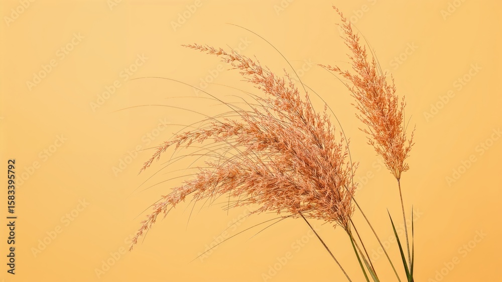 Fototapeta premium Charming blossoms and grasses showcasing bright colors