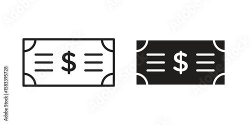 Money icon vector illustration. Flat design. Graphic design vector symbols.