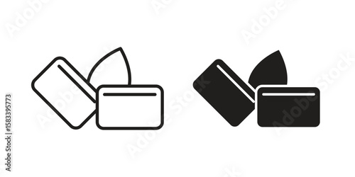 Mint gum icon vector illustration. Flat design. Graphic design vector symbols.