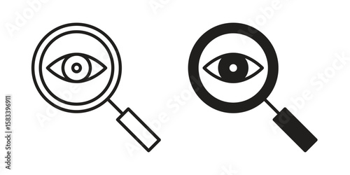Investigation icon vector illustration. Flat design. Graphic design vector symbols.