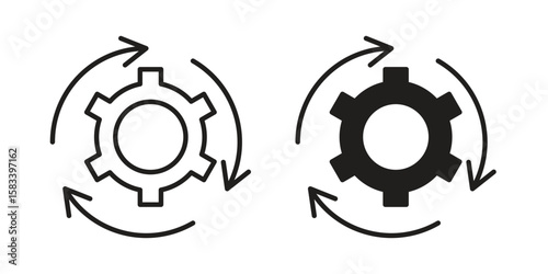 Implementation icon vector illustration. Flat design. Graphic design vector symbols.