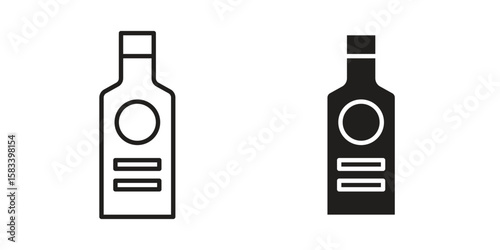 Gin icon vector illustration. Flat design. Graphic design vector symbols.