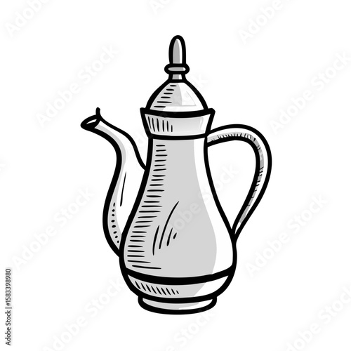 Arabic Coffee Pot Right Side