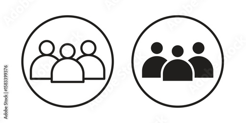 Demographics icon vector illustration. Flat design. Graphic design vector symbols.