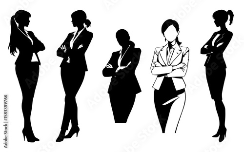 Silhouette Businesswomen: Strong, Confident, and Ready to Succeed