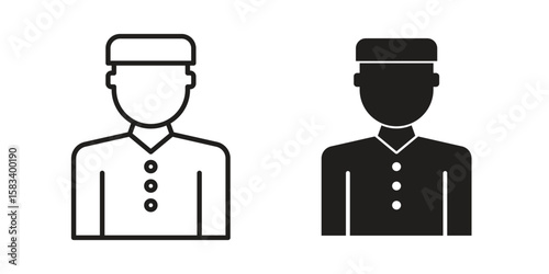 Concierge icon vector illustration. Flat design. Graphic design vector symbols.