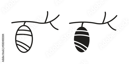 Cocoon icon vector illustration. Flat design. Graphic design vector symbols.