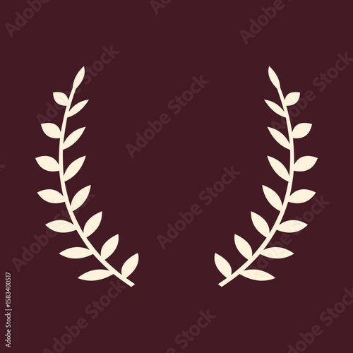 Greek wreaths trendy vector art design knockout amazing colorful useful illustration