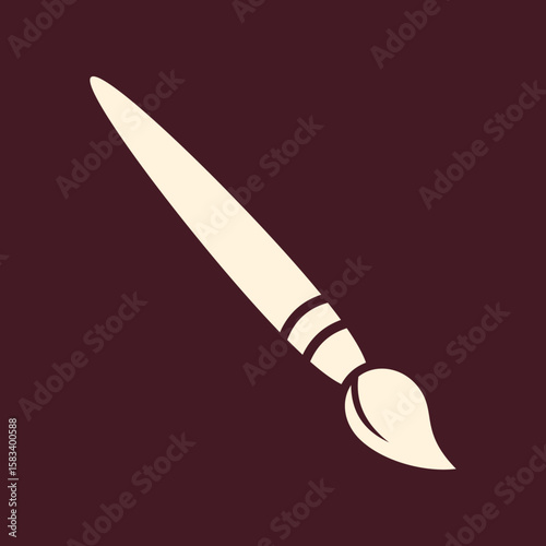 Paint brush trendy vector art design knockout amazing colorful useful illustration