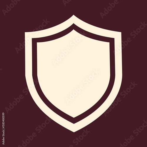 Shield trendy vector art design knockout amazing colorful useful illustration