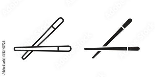 Chopsticks icon vector illustration. Flat design. Graphic design vector symbols.