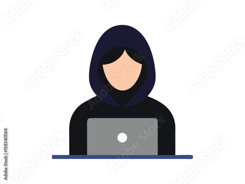 computer security concept vector  on icon vector art on white background 