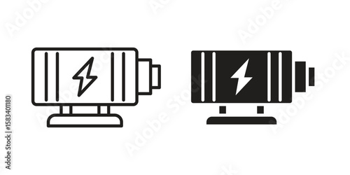 Car alternator icon vector illustration. Flat design. Graphic design vector symbols.