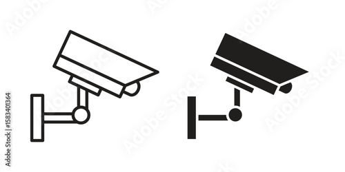 CCTV icon vector illustration. Flat design. Graphic design vector symbols.