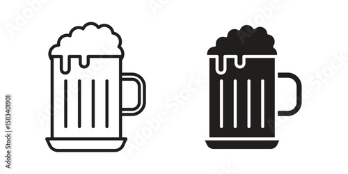 Beer icon vector illustration. Flat design. Graphic design vector symbols.
