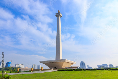 National Monument (Monas) is iconic landmark in the center of Jakarta, symbolizing Indonesia's struggle for independence