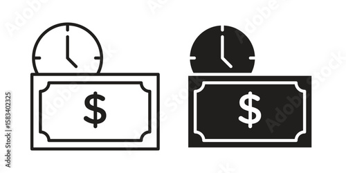 Annuity icon vector illustration. Flat design. Graphic design vector symbols.