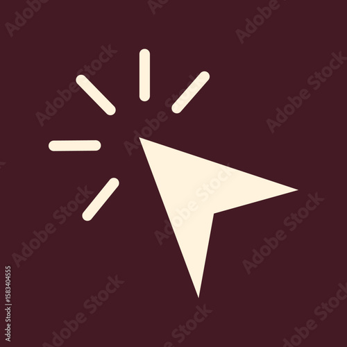 Cursor line trendy vector art design pleasant amazing colorful useful illustration