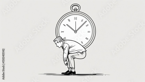 Businessman holding a stopwatch, symbolizing time management and the pressing deadlines of business
