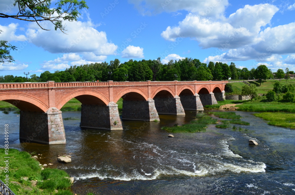 Fototapeta premium bridge over the river
