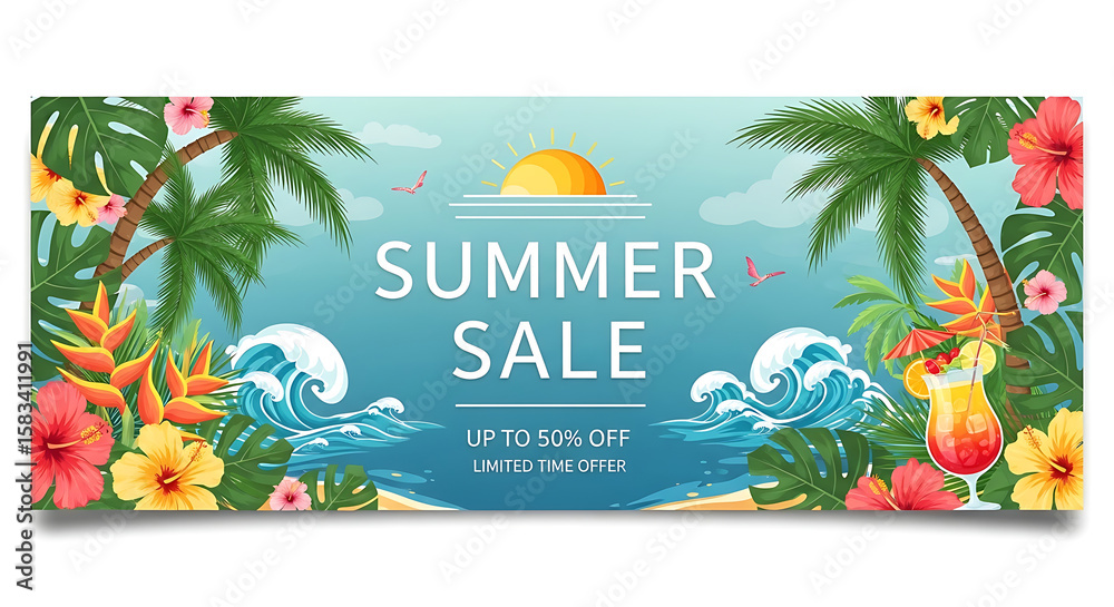 Fototapeta premium summer holiday background