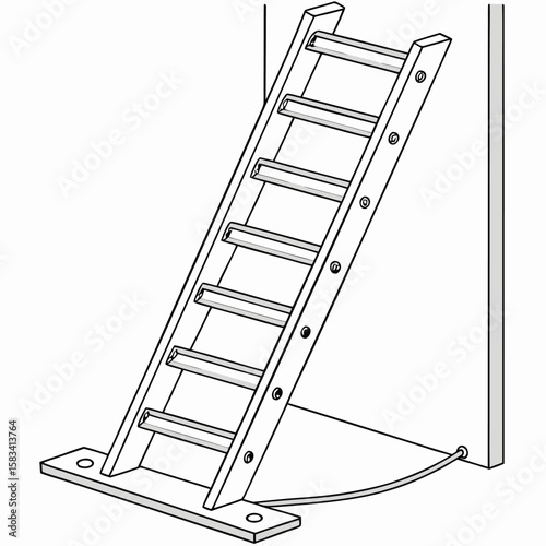 Cable management spine, vertical for desk routing, isolated on a white background.